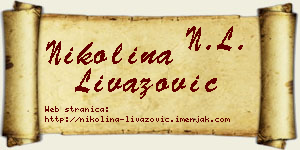 Nikolina Livazović vizit kartica